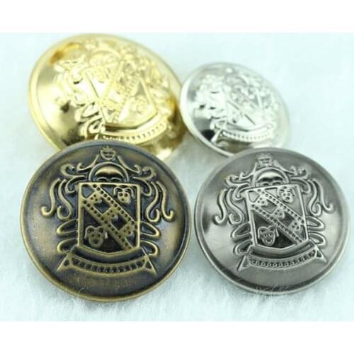 High Quality 15-30MM 20pcs / Copper Metal Button Retro Style Men and Women Coat Coat Sweater Coat Button Accessories Supplies