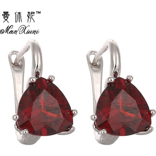 Womens Charm Cubic zirconia Waterdrop Earrings Special Design Colorful Cubic zirconia Stud Earrings Family Party Jewelry