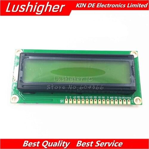 1pcs LCD 1602 LCD1602 Yellow Screen Character LCD Display Module Blacklight New Black Code New