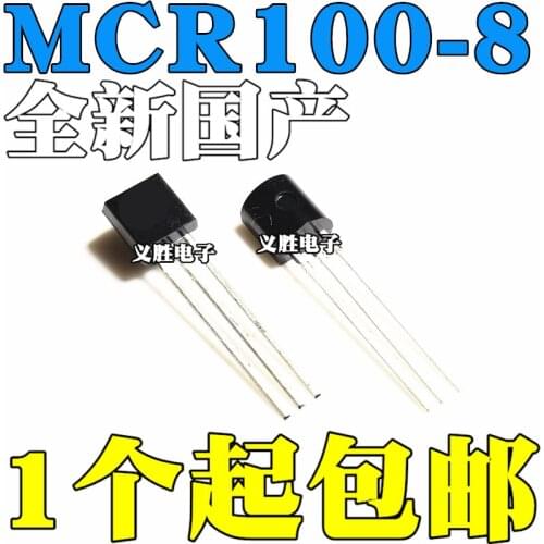 10 pçs/lote MCR100-8 TO92