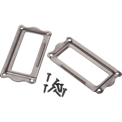 10Pcs Name Card Holder Label Holder Tag Drawer Box Case Pull Frame Decorative Furniture Picture Holder
