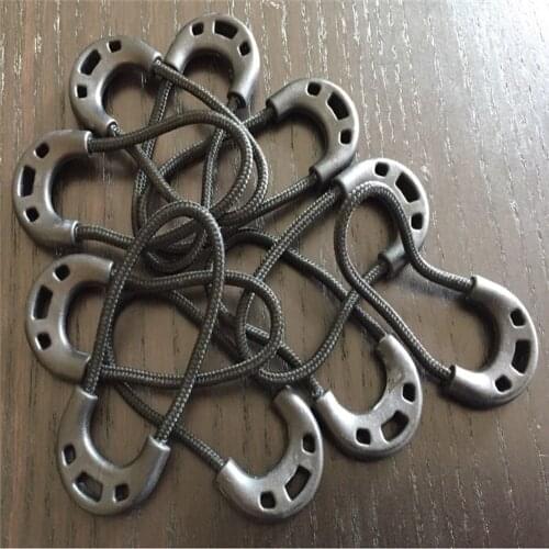 10 Pcs Anti-theft Zipper Tail Rope for Clothes Backpack Multi-functuional EDC Camping Longer Zipper Rope Outdoor Security Kits