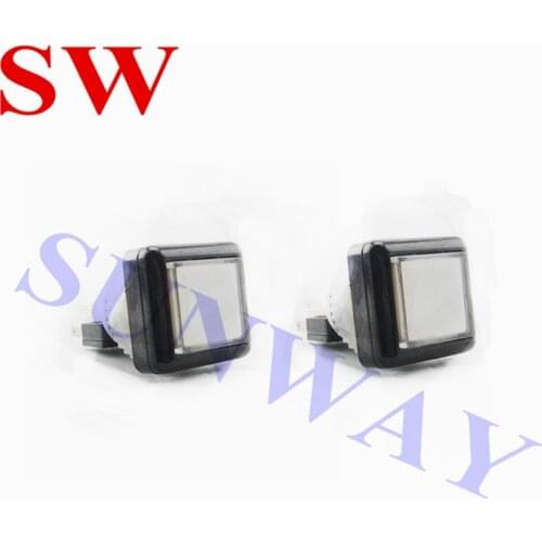 10pcs Illuminated Square Push Button Switch 27mm x 27mm Buttons With Microswitch and LED Lights for arcade game machine parts