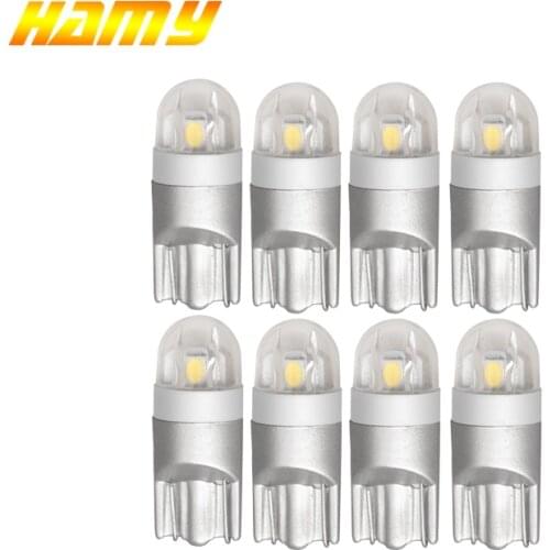 10x Car T10 W5W LED Signal Bulb Interior Reading Light 12V Super Bright Auto Turn License Plate Door Wedge Side Lamp 194 2SMD