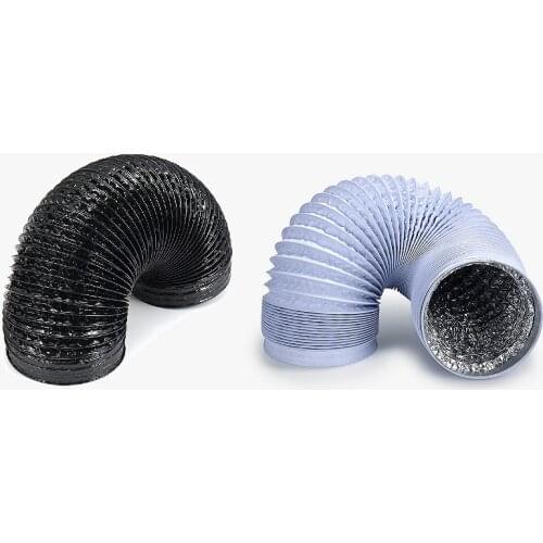 120-180mm PVC Aluminum Tube Air Ventilation Pipe Hose Flexible Exhaust Duct 1.5/2/3m for Air System Vent Dryer Condenser Vent