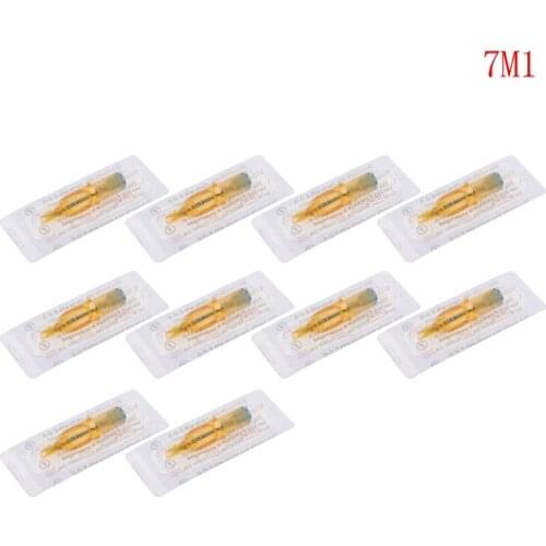 2021 New 10pcs Sterilized Disposable Tattoo Cartridge Needle Tools RL/RM/M1/RS Accessory