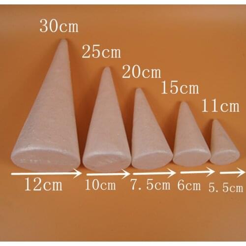 24*9cm/2pcs,Foam Solid Cone, Polystyrene Balls Styrofoam Bear,DIY Kids Toy,Christmas Birthday Hallowen Party Decorations