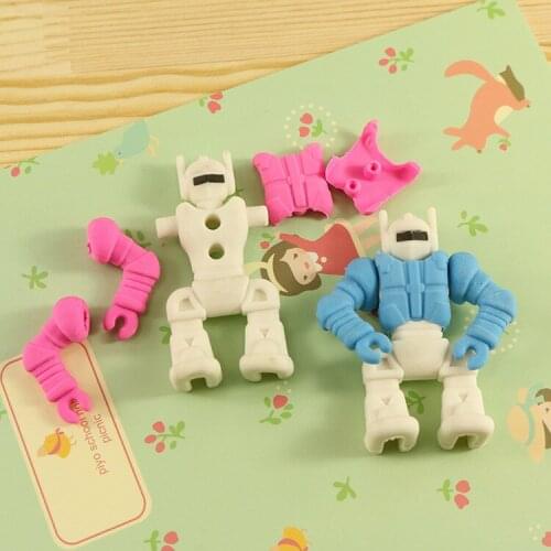 6 PCs Creative Cartoon Eraser Student Eraser Stationery Wholesale
