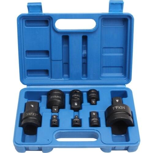 8Pcs Impact Socket Wrench Adaptor Set Socket Convertor Adaptor Reducer for Car Bicycle Pneumatic Repair Tool