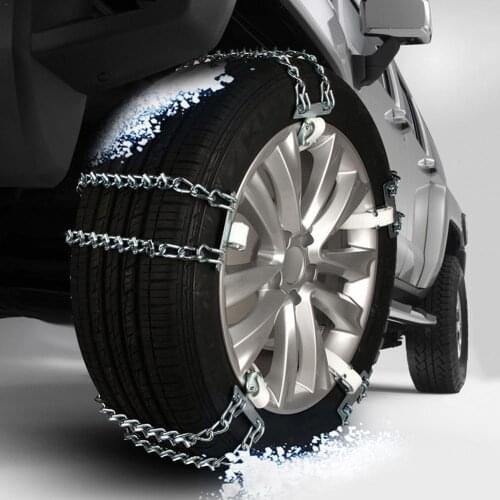 Car Snow Chain Anti-skid Wear-resistant Bold Manganese Steel Ice-breaking Nails for Winter Snow Ice Muddy Road Snow Chains