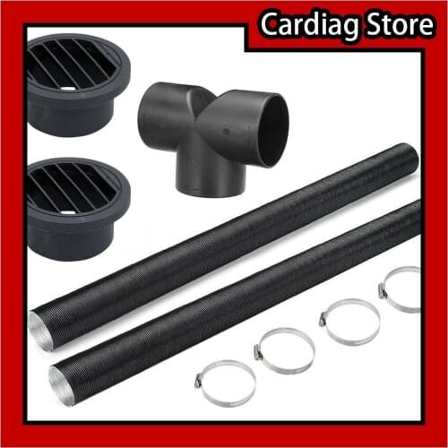 Car Heater Air Tube 80cm Length With Clip Warm Air Outlet Exhaust Vent Hose Automobile Accessories Suit For Parking Heater