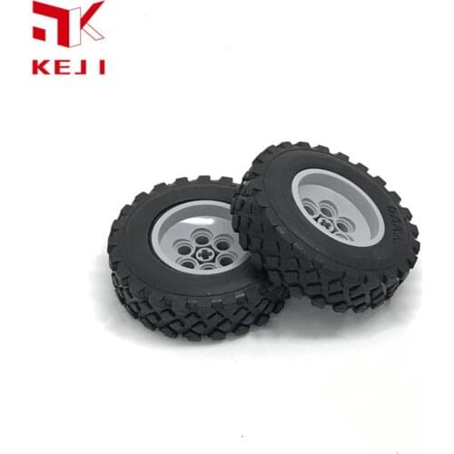 MOC Technic Parts 1pcs TYRE DIA. 62.4x20mm 32019 + 86652c01 gravel tire hub