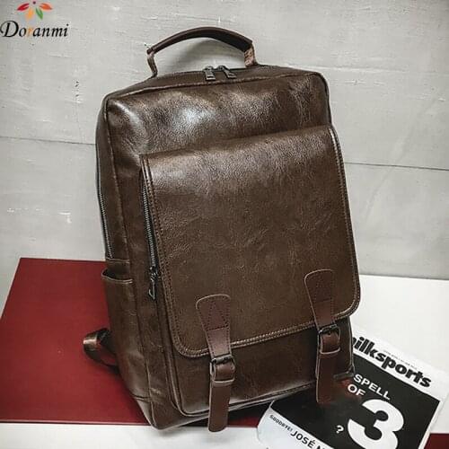 DORANMI Large Capacity Vintage Schoolbag Womens Backpacks 2020 Buckle Quality Rucksack Big Shoulder Back Bags Mochila Bag BG800