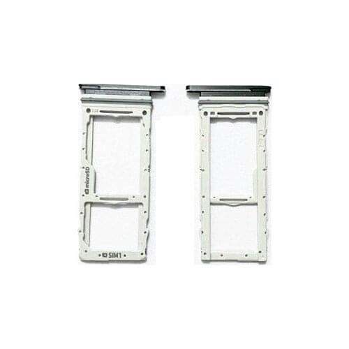 Dual Nano Sim Card Tray Holder Reader Slot Socket Adapter For Samsung Galaxy S20 Plus S20+ G985 / S20 Ultra G988 Micro SD Tray