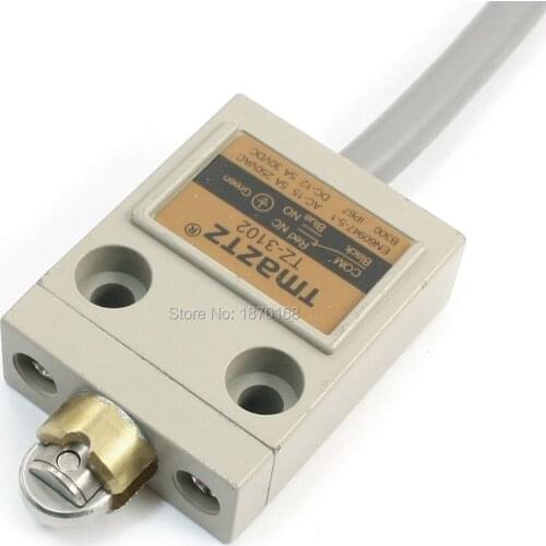 TZ-3102 1NO + 1NC SPDT IP67 5AAC-15 : 250VAC 5A;DC-12 : 30VDC 5A Stainless Steel rol Plunger Limit Switch