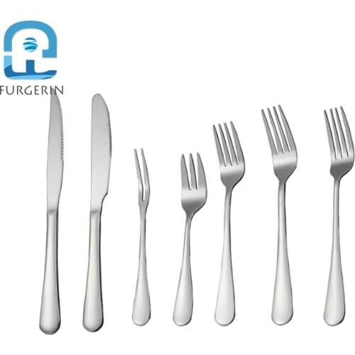 FURGERIN Stainless Steel Fork Set Steak Knives and Forks Food Picks Bento Box Accessories cake dessert forks Buffet Decoration