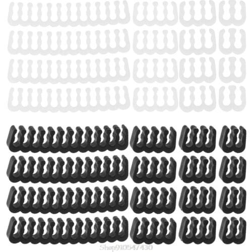 16Pcs/Set PP Cable Comb/Clamp/Clip/Organizer/Dresser for 2.5-3.2mm PC Power Cables Wiring 4/6/8/24 Pin Computer Cable Manager Ja