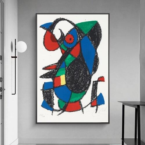 Joan Miró Lithograph Canvas Art Posters And Prints Surrealism Art Canvas Paintings On the Wall Art Abstract Picture For Kid Room