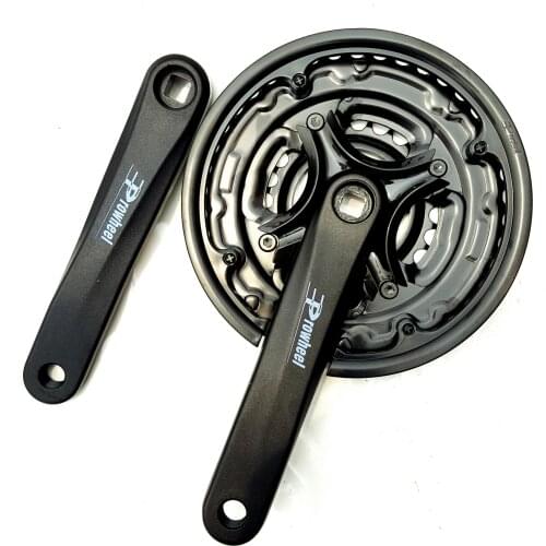 PROWHEEL 7/8 Speed Bike Crank Set 24/34/42/48T 170mm Bicycle Crank Set Hollow Tooth Plate Bicycle Crankset Sprocket Bike Parts