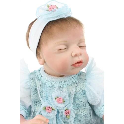 Baby-reborn dolls for girls toys, 50CM silicone dolls reborn babies cloth body kids bebe gift reborn brinquedo menina