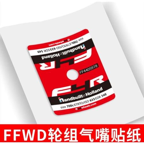 Air Nozzle Valve Hole Sticker Road Wheelset Carbon Blade Wheel Rim Custom Sticker for Fastforward-FFWD F4r