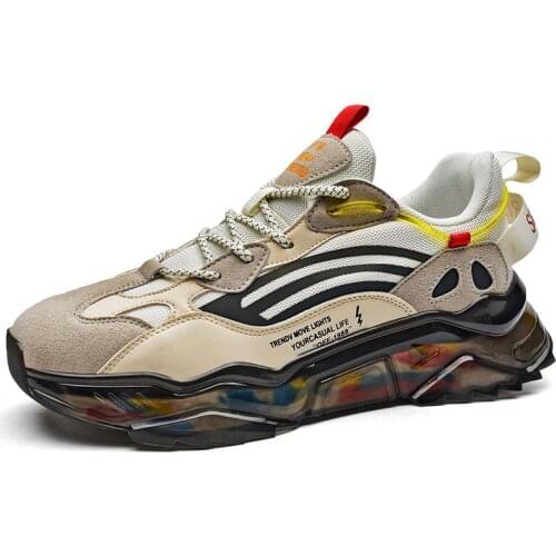 Non-slip Men Sneakers Breathable Thick Sole High Quality Running Shoes Original Sports Comfortable Zapatillas Hombre Size 39-45