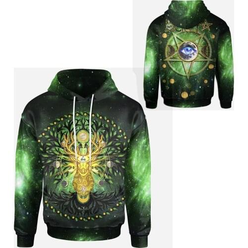 PLstar Cosmos 3DPrint Newest Celtic Tree Of Life Unique Men/Women Premium Hrajuku Casual Streetwear Hoodies/Zip/Sweatshirt W-1
