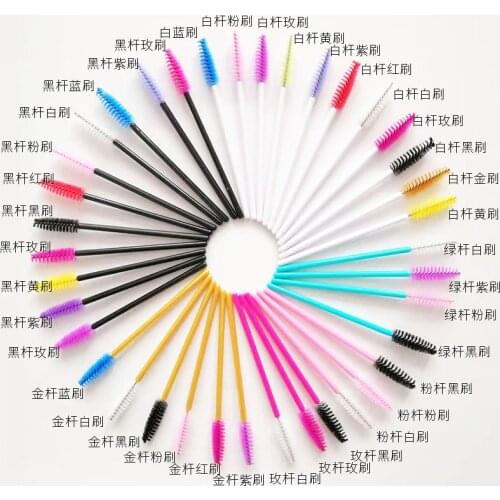 Eyelash Extension Disposable Eyebrow brush Mascara Wand Applicator Spoolers Eye Lashes Cosmetic Brushes Set makeup tools