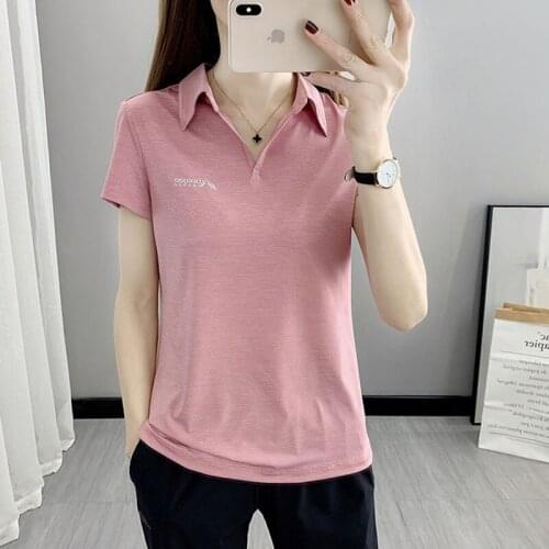 Source factory summer wicking sports t-shirt business polo shirt stretch breathable running fitness short-sleeved half-sleeved