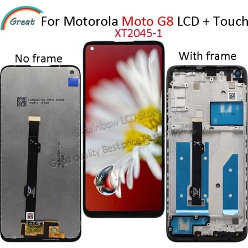 Original For Motorola Moto G20 LCD XT2128-1, XT2128-2 Touch Panel Glass Screen Digitizer Assembly For Moto G20 Display Pantalla