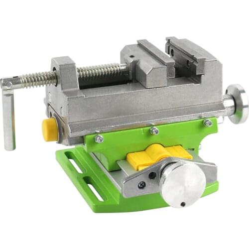 3 Inch X Y-axis Cross Bench Pliers Adjustable Table Compound Table Vise Worktable Bench Vise Clamp Fixture For DIY CNC Drill