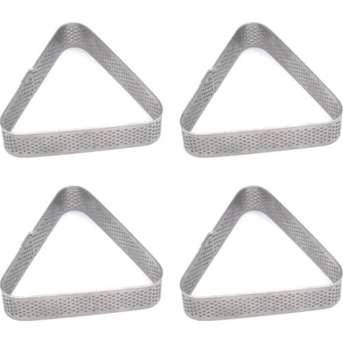 Stainless Steel Porous Tart Ring Tower Pie Cake Mould Baking ToolsHeat-Resistant Perforated Cake Mousse Ring