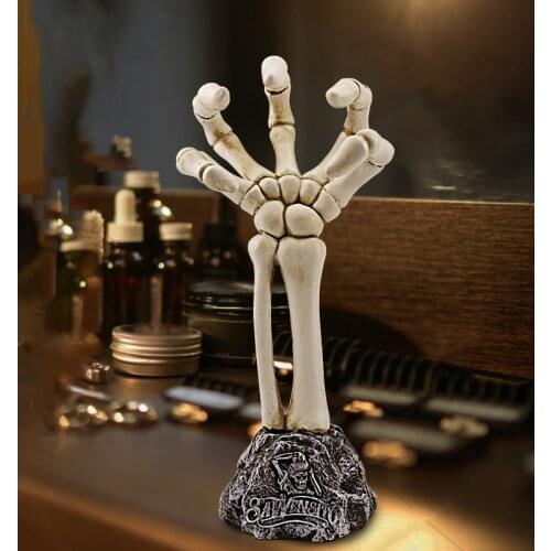 Professional New Barber Accessories Storage Tool Retro Skull Handle Fashion Decoration For Hair Salon Barbershop Pub Home