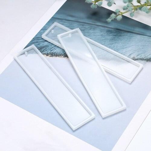 Rectangular Bookmark Silicone Molds DIY Craft Transparent Silicone Mold for Making Epoxy Resin Jewelry Crystal Epoxy Resin Mould