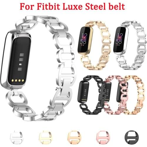 Strap for Fitbit Luxe Stainless Strap Replacement Wrist Belt Fashion Strap for Fitbit luxe Smart Watch Band Accessories Strap