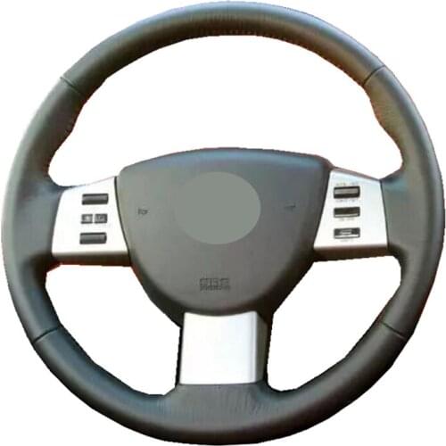 Hand Sewing Auto Car Steering Wheel Wrap Non-slip For Nissan Quest 2004-2010 Murano 2003-2008 Maxima 2004-2008 Altima 2005-2009