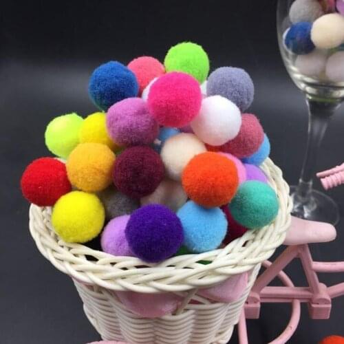 100pcs Mixed Pom Poms Pompoms Ball Xmas DIY Craft 10/15/20/25/30mm