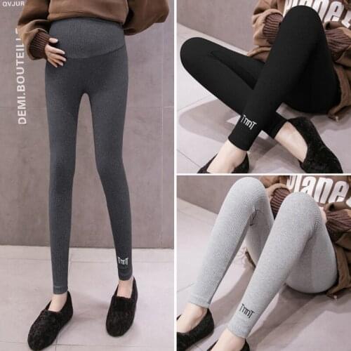 853# Maternity Pants Spring Autumn Cotton Adjustable Elastic Waist Belly Support Pants Maternity Leggings Maternity Trousers