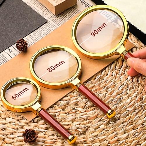 10X Foldable Handheld Magnifier Mini Pocket Microscope Reading Magnifying Glass Lens Jewelry Loupe 80mm 70mm 60mm Dropshipping