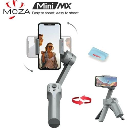 Moza Mini MX 3-Axis Handheld Gimbal Stabilizer Selfie Stick for iPhone 11 Pro Xs Max Xr X 8 Plus 7 Smartphone Galaxy Huawei