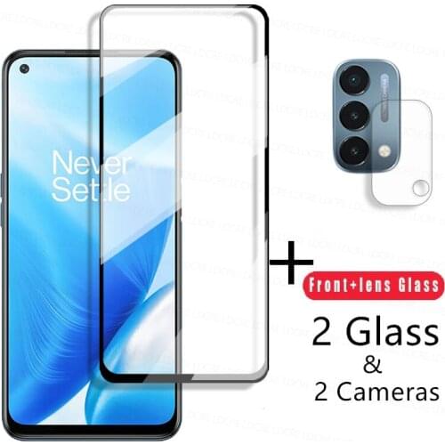 4-in-1 Tempered Glass For OnePlus Nord N200 5G Glass For Nord N100 N10 CE Screen Protector 2.5D Lens Film For OnePlus 9 9R 8T 7T