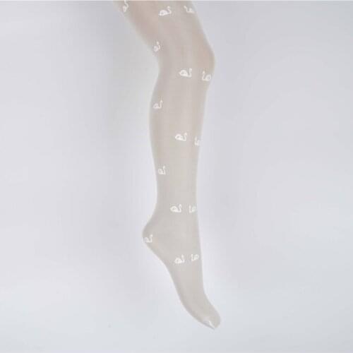 Alesya Printed Pantyhose Thin Pantyhose Poliamid Beige Single