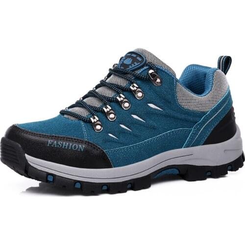 Women Outdoor Hiking Shoes Men Waterproof Suede Climbing Shoes Non-slip Tactical Trekking Sneakers Ladies Walking Sports Shoes