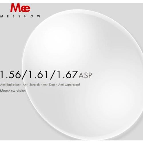 Meeshow 1.56 1.61 1.67 1.74Prescription lens CR-39 Resin Aspheric Glasses Lenses Myopia Hyperopia Presbyopia Optical Lens