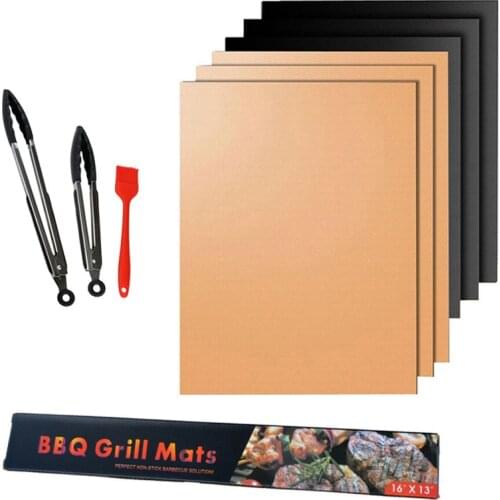 1PC Grill Mat Reusable Nonstick Heat Resistant Pad Sheet 40 * 33cm Outdoor Picnic Fry Cooking Tool BBQ Accessories
