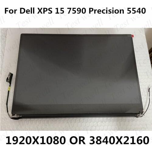 15.6''For Dell XPS 15 7590 Precision 5540 09JGR LCD Touch Screen Laptop Complete Replacement full Assembly With Hinges cover