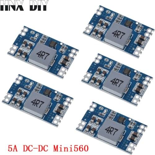 5pcs 5A DC-DC mini560 step-down stabilized voltage supply module output 3.3V 5V 9V 12V Mini 560 DC DC 5V 12V/5A