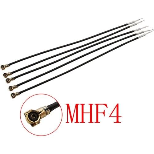 5 Pieces MHF4 IPX IPEX U.fl Female Jack Connector Single-head Pigtail 0.81mm Extension Cable for PCI WIFI Card Wireless Router