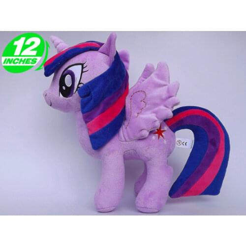 Anime Unicorn Princess Peluche Brinquedos Cartoon Figure Purple Horse Plush Doll PP Cotton Stuffed Animals Kids Toys 30CM