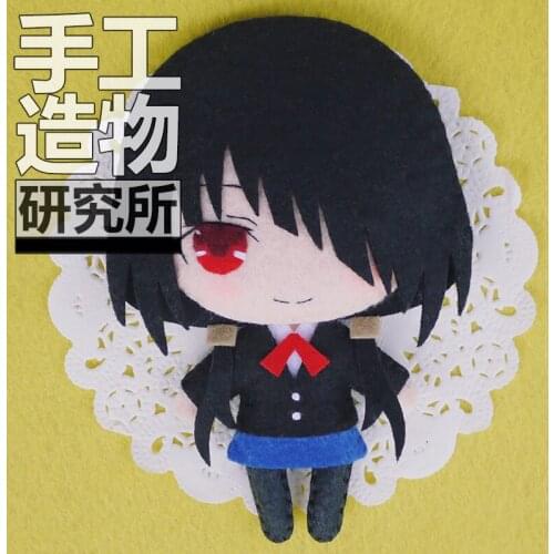 Anime Date A Live 12cm Soft Stuffed Toys DIY Handmade Pendant Keychain Doll Creative Gift
